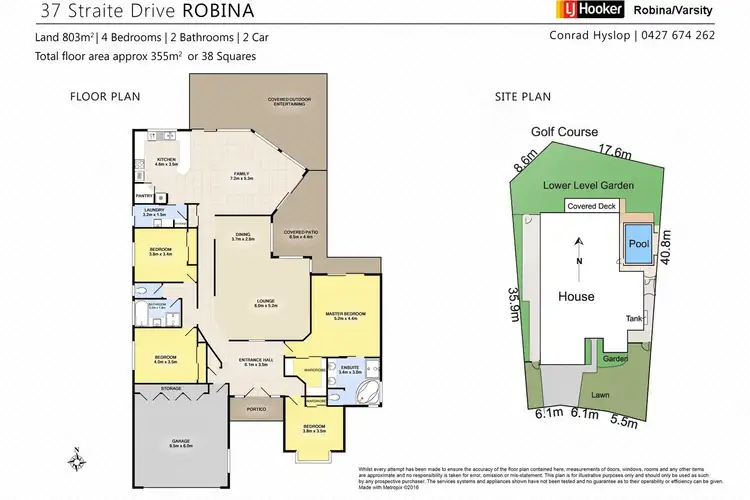 Floorplan of Homely house listing, 37 Straite Drive, Robina QLD 4226