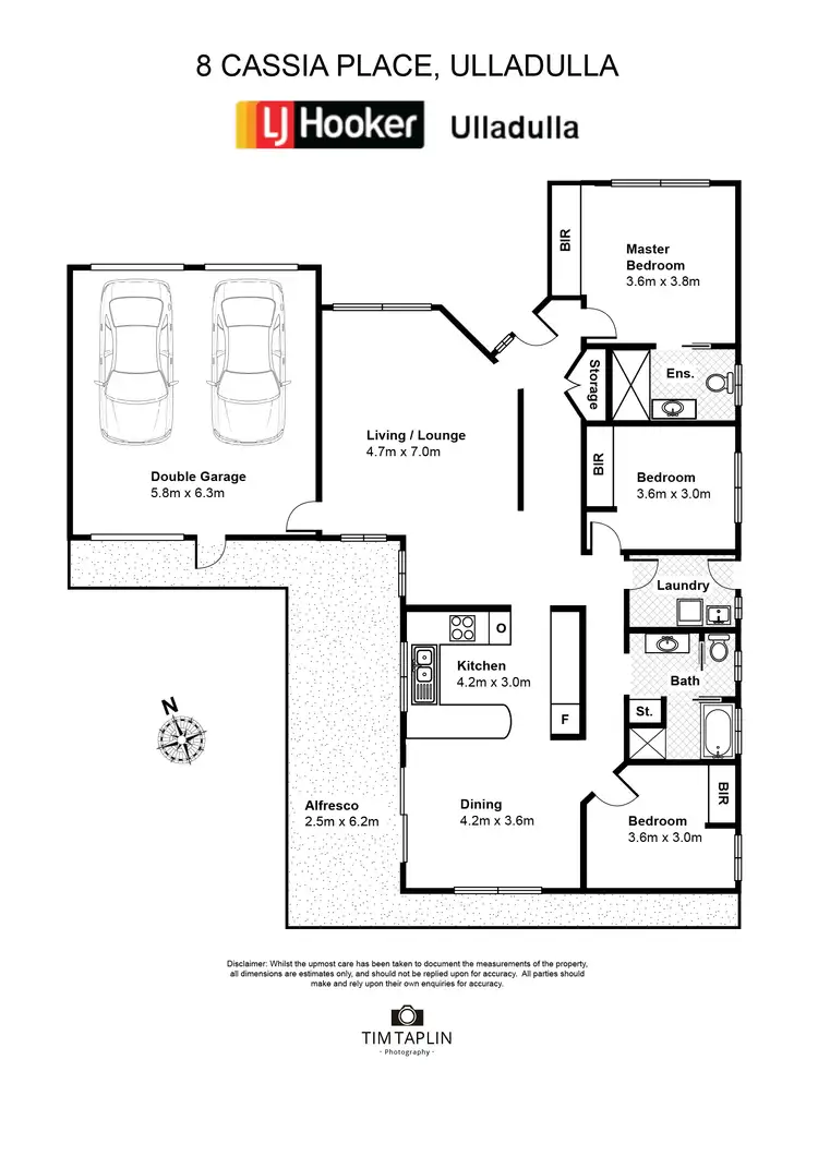 Floorplan of Homely house listing, 8 Cassia Place, Ulladulla NSW 2539