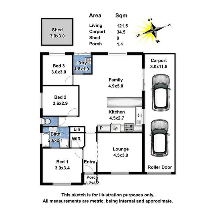 Floorplan of Homely house listing, 6 Kimvu Court, Munno Para West SA 5115