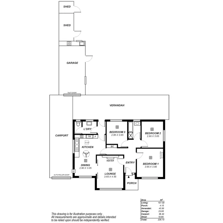 Floorplan of Homely house listing, 7a Ellythorp Avenue, Hectorville SA 5073