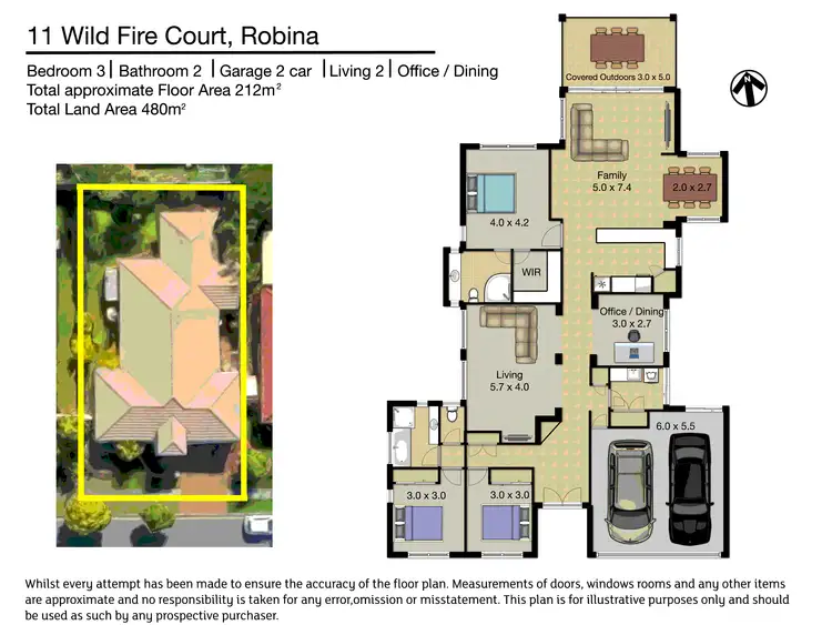 Floorplan of Homely house listing, 11 Wild Fire Court, Robina QLD 4226