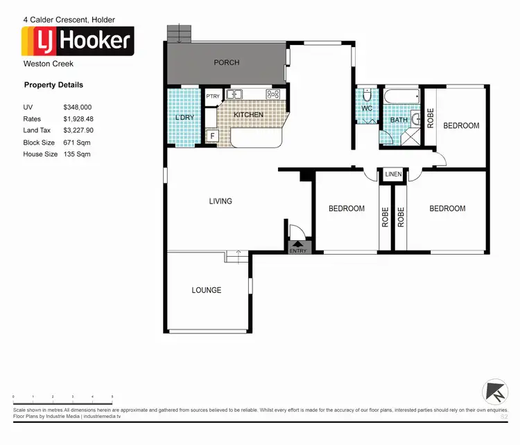 Floorplan of Homely house listing, 4 Calder Crescent, Holder ACT 2611