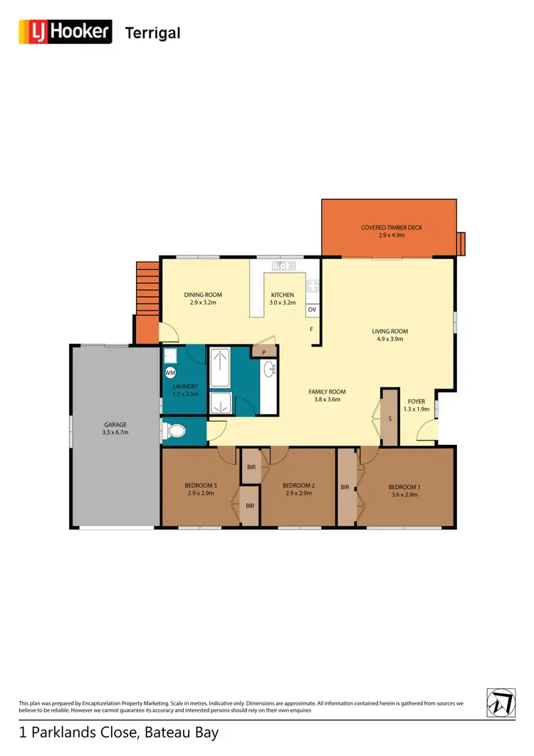 Floorplan of Homely house listing, 1 Parklands Close, Bateau Bay NSW 2261