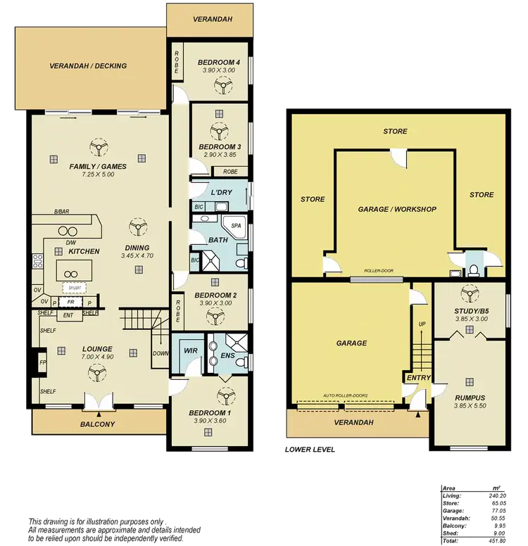 Floorplan of Homely house listing, 4 Olde Coach Road, Greenwith SA 5125