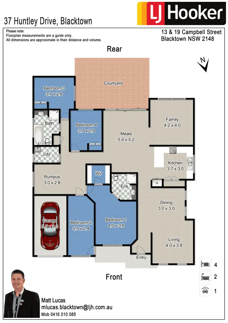 Floorplan of Homely house listing, 37 Huntley Drive, Blacktown NSW 2148
