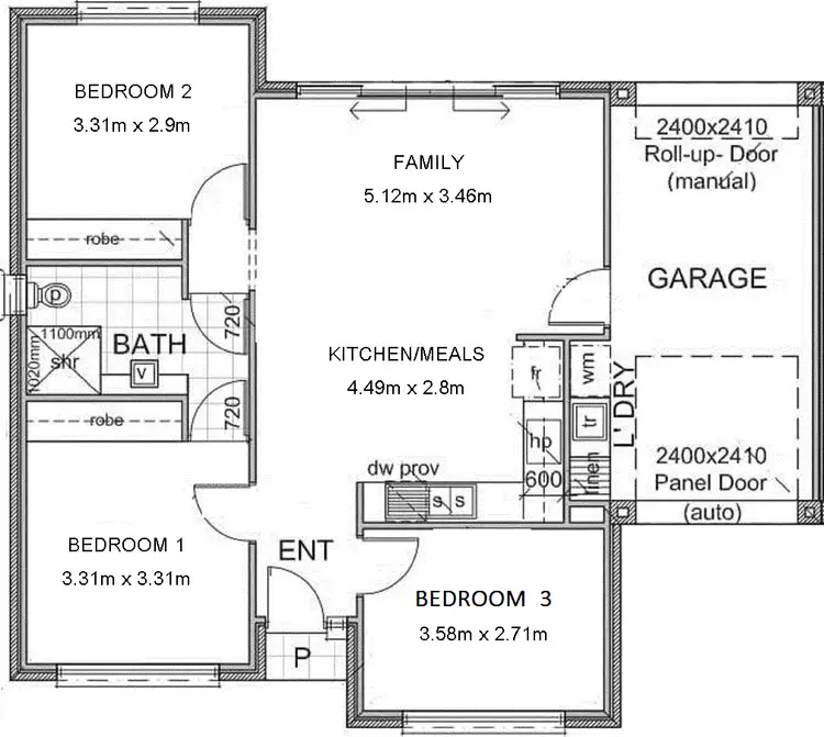 Floorplan of Homely house listing, 3 Indarra Street, Taperoo SA 5017