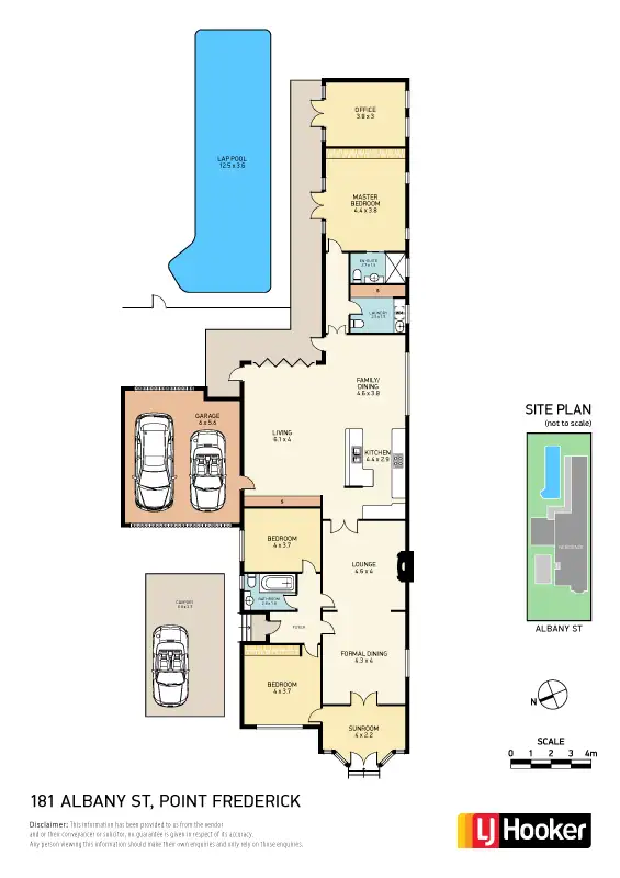 Floorplan of Homely house listing, 181 Albany Street, Point Frederick NSW 2250