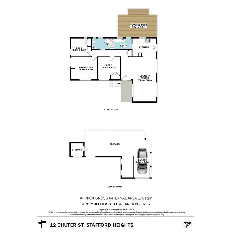 Floorplan of Homely house listing, 12 Chuter Street, Stafford Heights QLD 4053