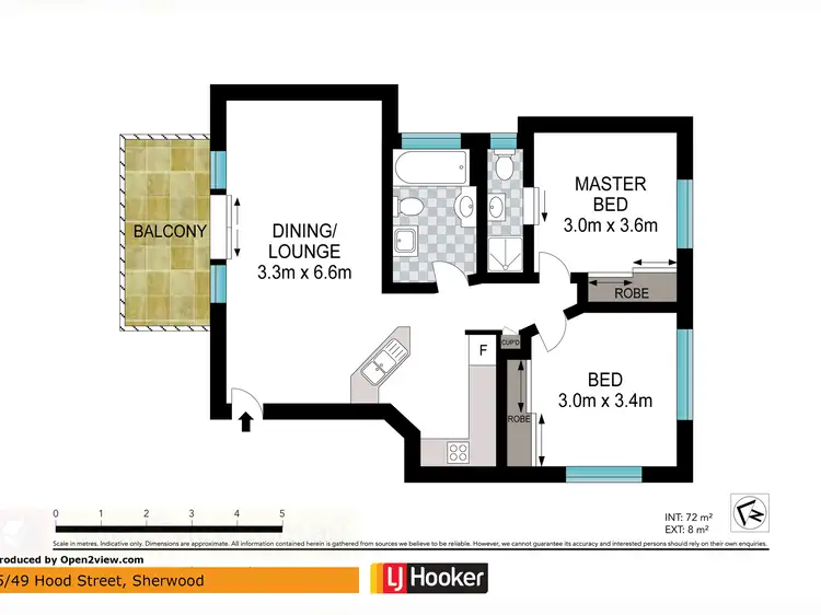 Floorplan of Homely apartment listing, Unit 5/49 Hood St, Sherwood QLD 4075