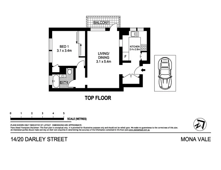 Floorplan of Homely apartment listing, 14/20 Darley Street, Mona Vale NSW 2103