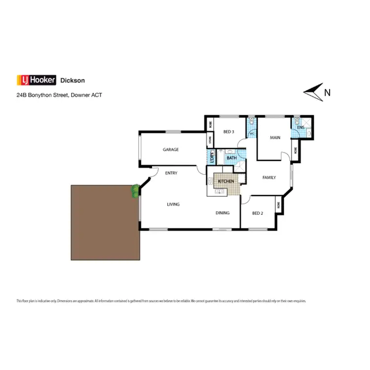 Floorplan of Homely house listing, 24B Bonython Street, Downer ACT 2602