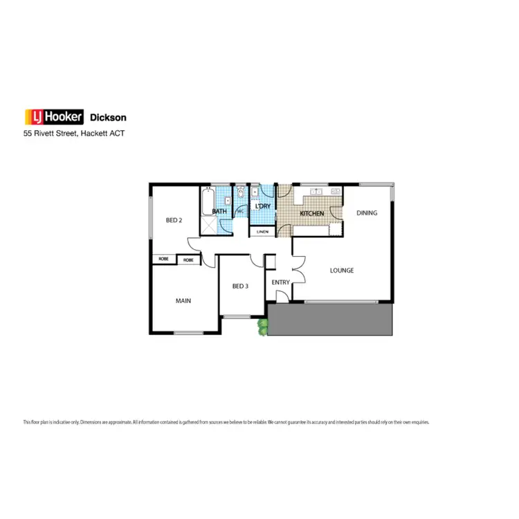 Floorplan of Homely house listing, 55 Rivett Street, Hackett ACT 2602