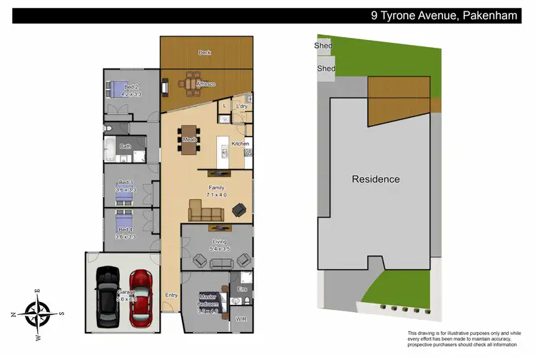 Floorplan of Homely house listing, 9 Tyrone Avenue, Pakenham VIC 3810