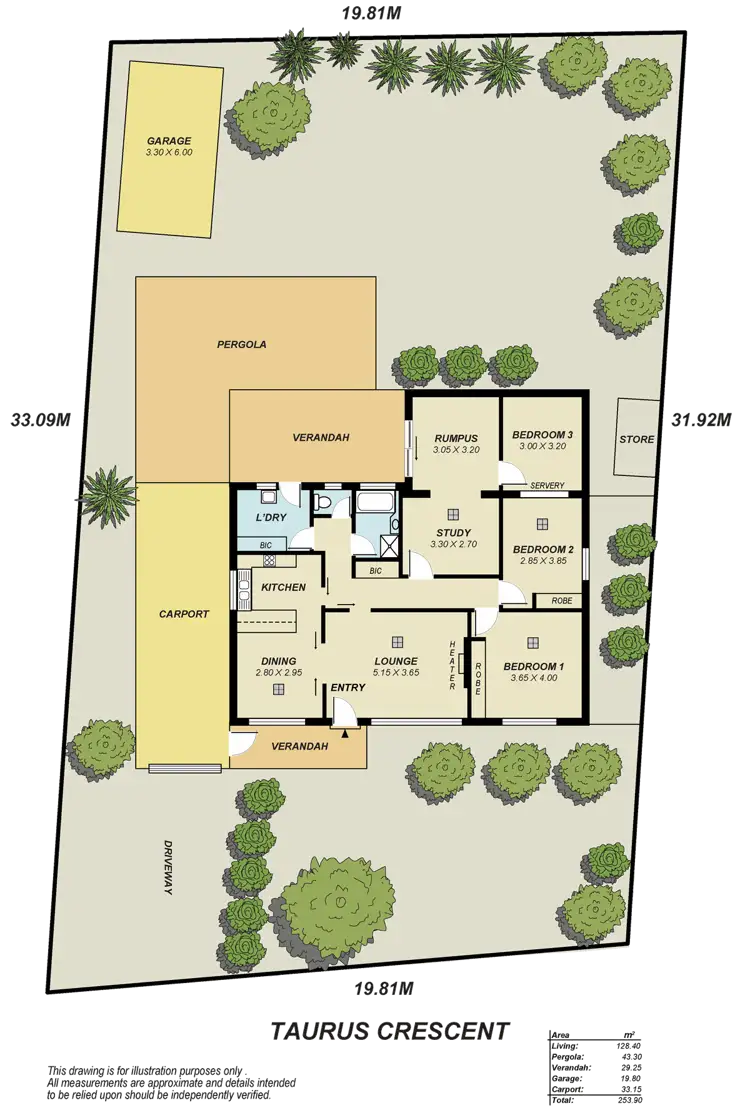 Floorplan of Homely house listing, 16 Taurus Crescent, Modbury Heights SA 5092