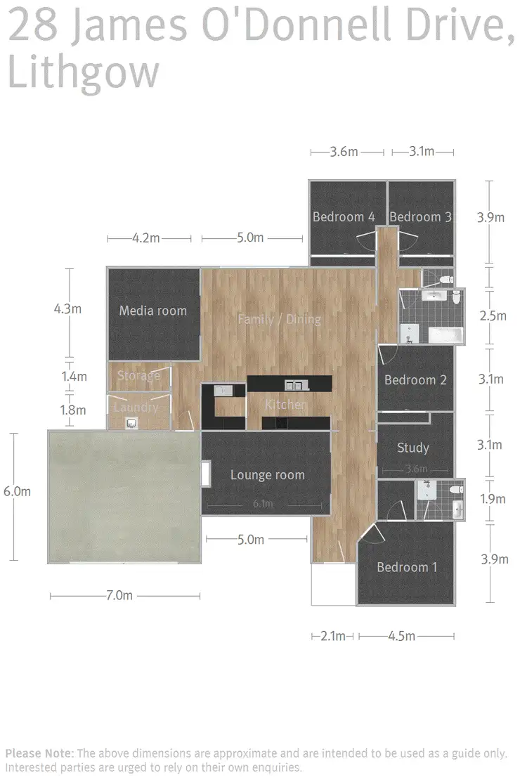 Floorplan of Homely house listing, 28 James O'Donnell Drive, Lithgow NSW 2790