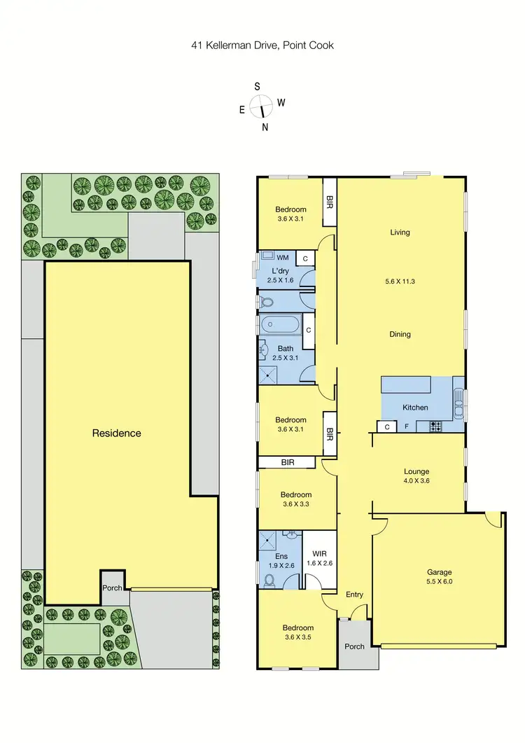 Floorplan of Homely house listing, 41 Kellerman Drive, Point Cook VIC 3030