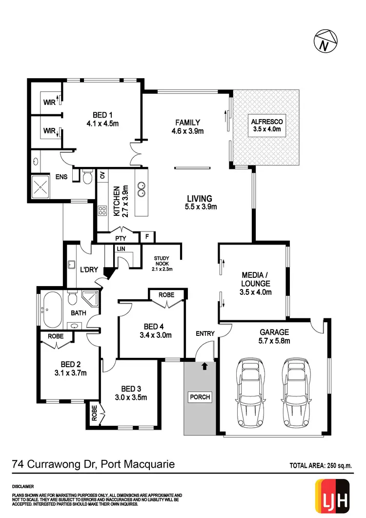 Floorplan of Homely house listing, 74 Currawong Drive, Port Macquarie NSW 2444