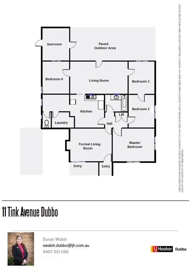Floorplan of Homely house listing, 11 Tink Avenue, Dubbo NSW 2830