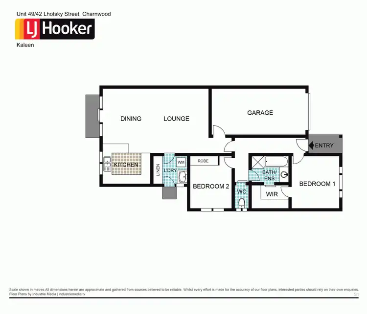 Floorplan of Homely townhouse listing, 49/42 Lhotsky Street, Charnwood ACT 2615