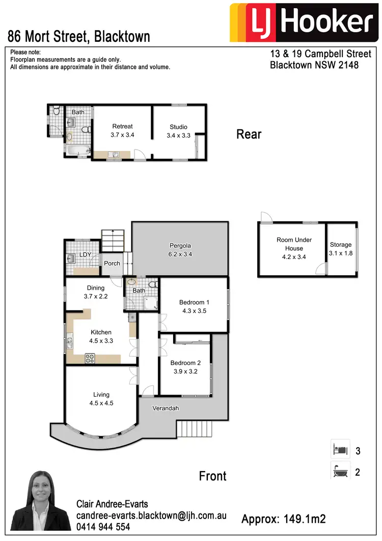 Floorplan of Homely house listing, 86 Mort Street, Blacktown NSW 2148