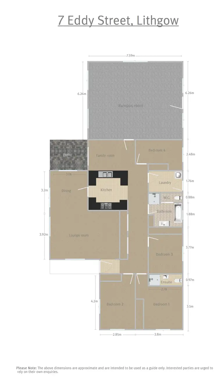 Floorplan of Homely house listing, 7 Eddy Street, Lithgow NSW 2790