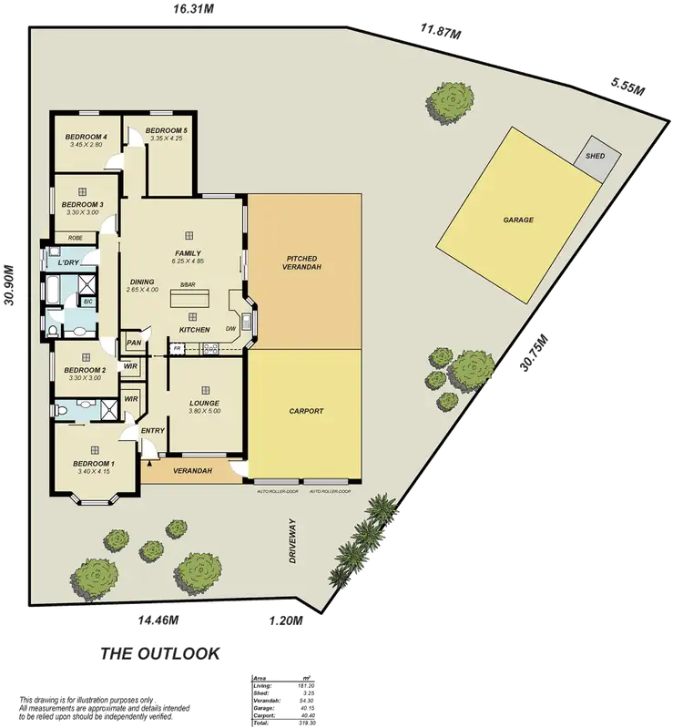 Floorplan of Homely house listing, 2 The Outlook, Salisbury Heights SA 5109