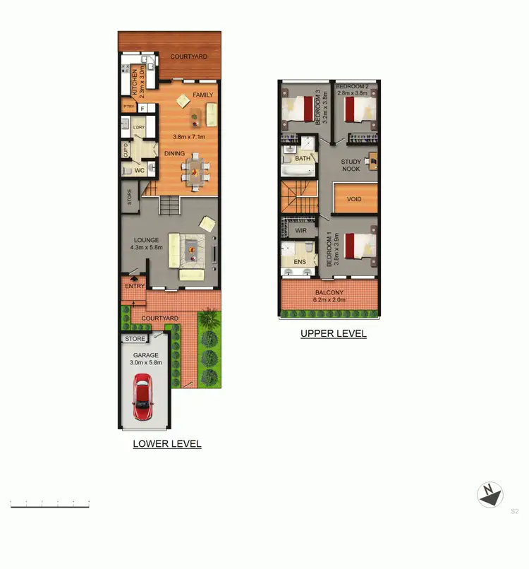 Floorplan of Homely townhouse listing, 16 Gosse Street, Kingston ACT 2604