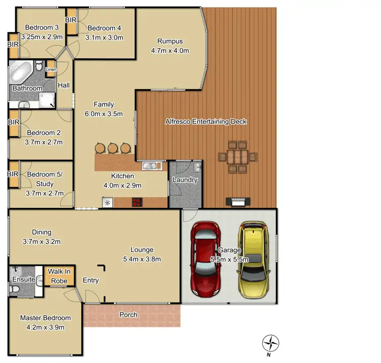 Floorplan of Homely house listing, 18 Rochford Way, Cherrybrook NSW 2126