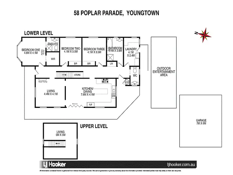 Floorplan of Homely house listing, 58 Poplar Parade, Youngtown TAS 7249