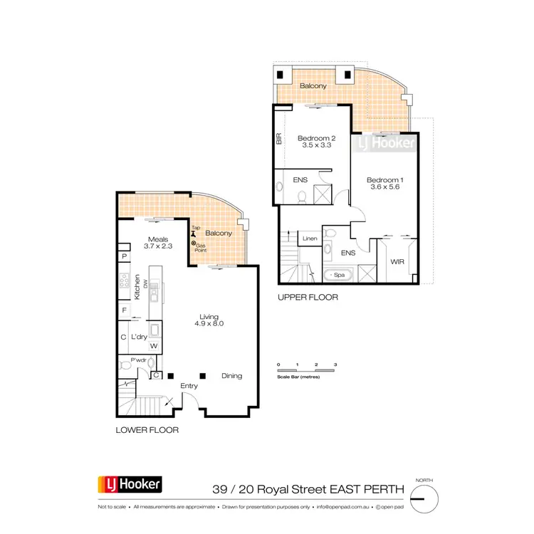 Floorplan of Homely apartment listing, 39/20 Royal Street, East Perth WA 6004