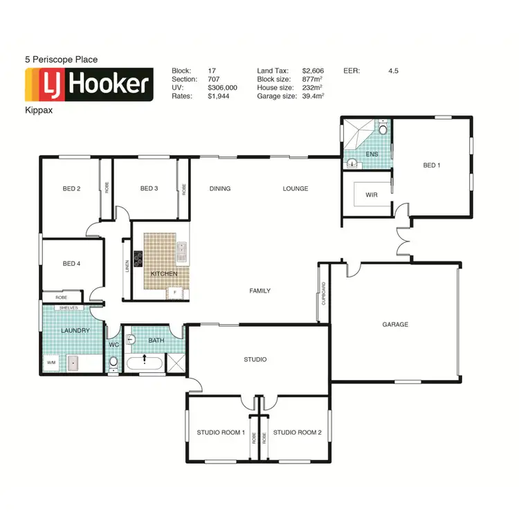 Floorplan of Homely house listing, 5 Periscope Place, Dunlop ACT 2615