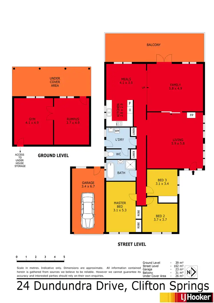 Floorplan of Homely house listing, 24 Dundundra Drive, Clifton Springs VIC 3222