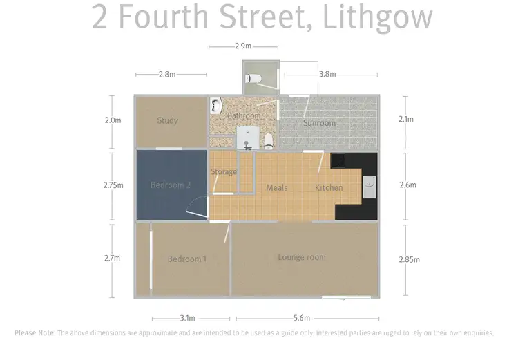 Floorplan of Homely house listing, 2 Fourth Street, Lithgow NSW 2790