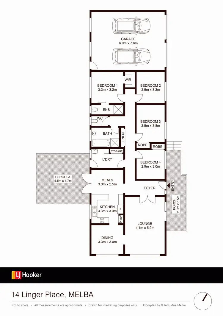 Floorplan of Homely house listing, 14 Linger Place, Melba ACT 2615