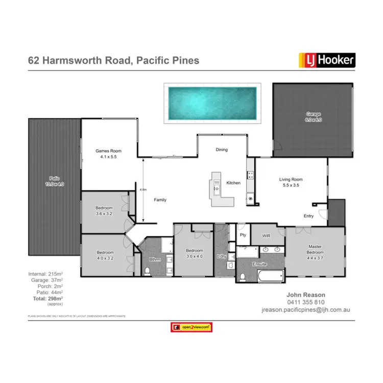 Floorplan of Homely house listing, 62 Harmsworth Road, Pacific Pines QLD 4211