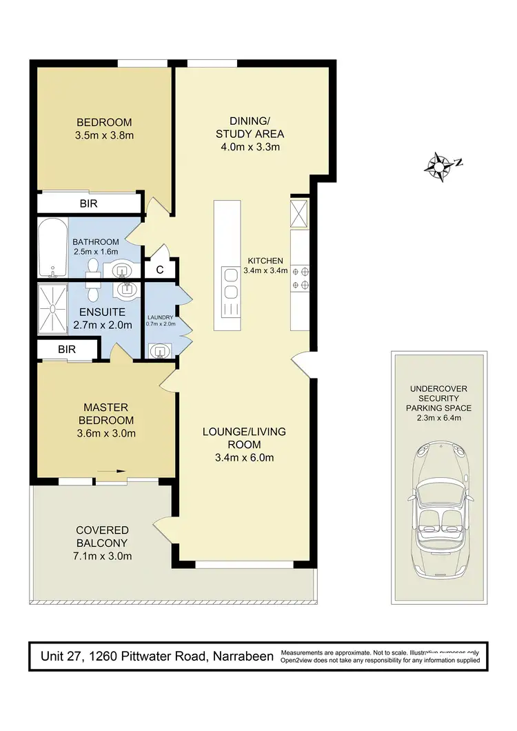 Floorplan of Homely unit listing, 27/1260 Pittwater Road, Narrabeen NSW 2101
