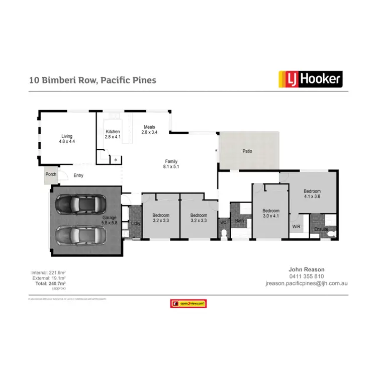 Floorplan of Homely house listing, 10 Bimberi Row, Pacific Pines QLD 4211