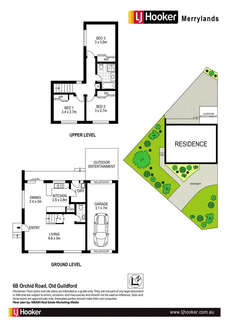 Floorplan of Homely semi-detached listing, 6 Orchid Road, Guildford NSW 2161