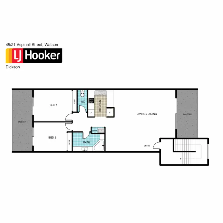 Floorplan of Homely unit listing, 45/21 Aspinall Street, Watson ACT 2602
