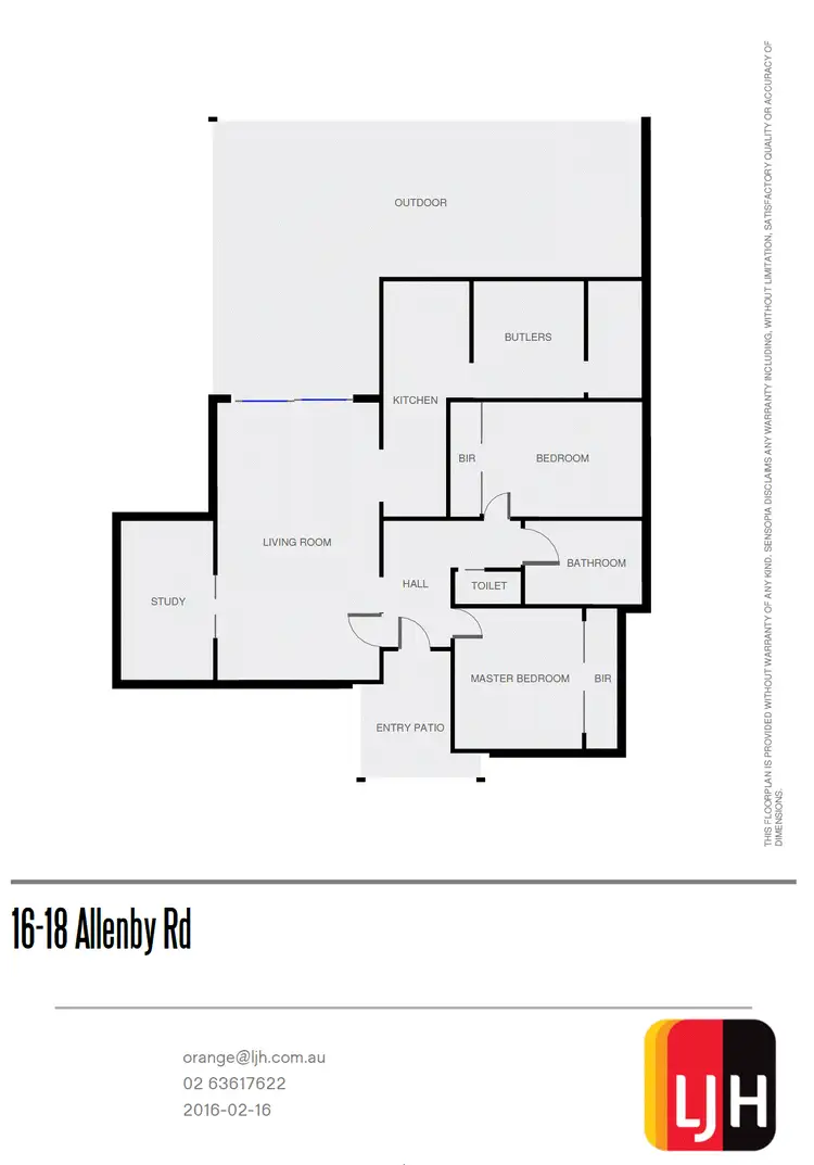 Floorplan of Homely house listing, 16-18 Allenby Road, Orange NSW 2800
