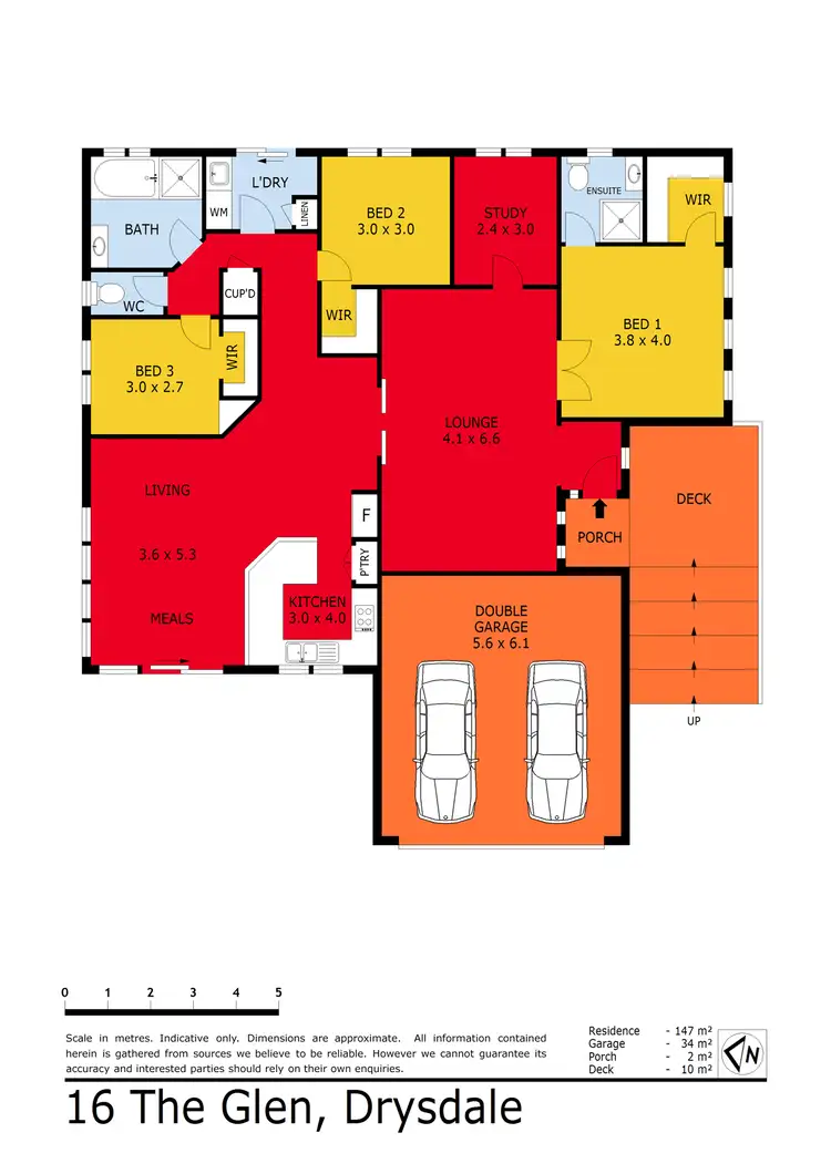 Floorplan of Homely house listing, 16 The Glen, Drysdale VIC 3222