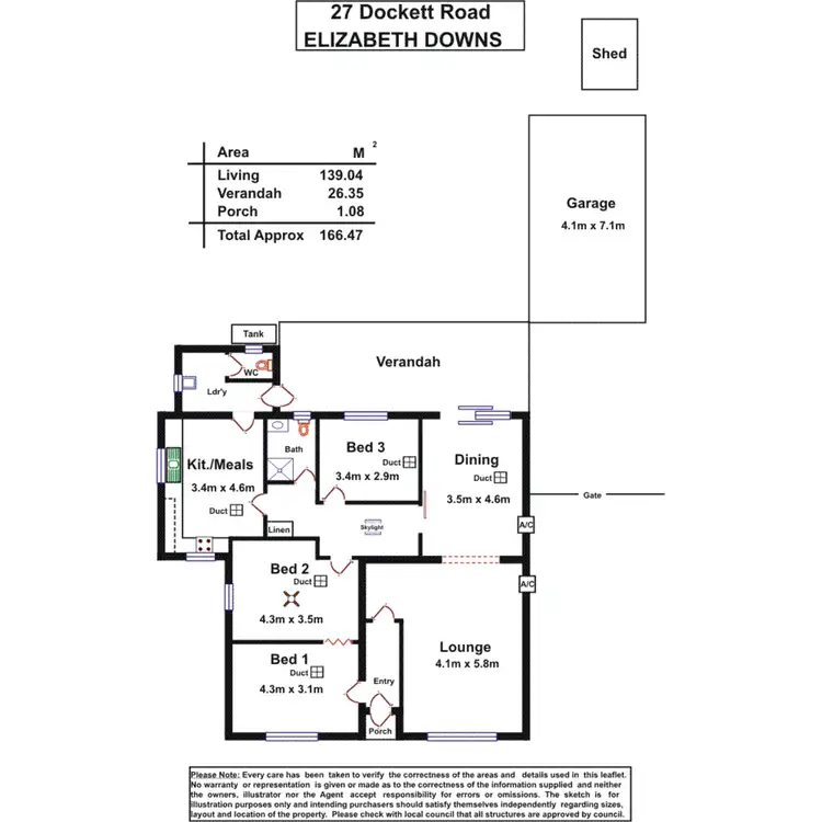 Floorplan of Homely house listing, 27 Dockett Road, Elizabeth Downs SA 5113