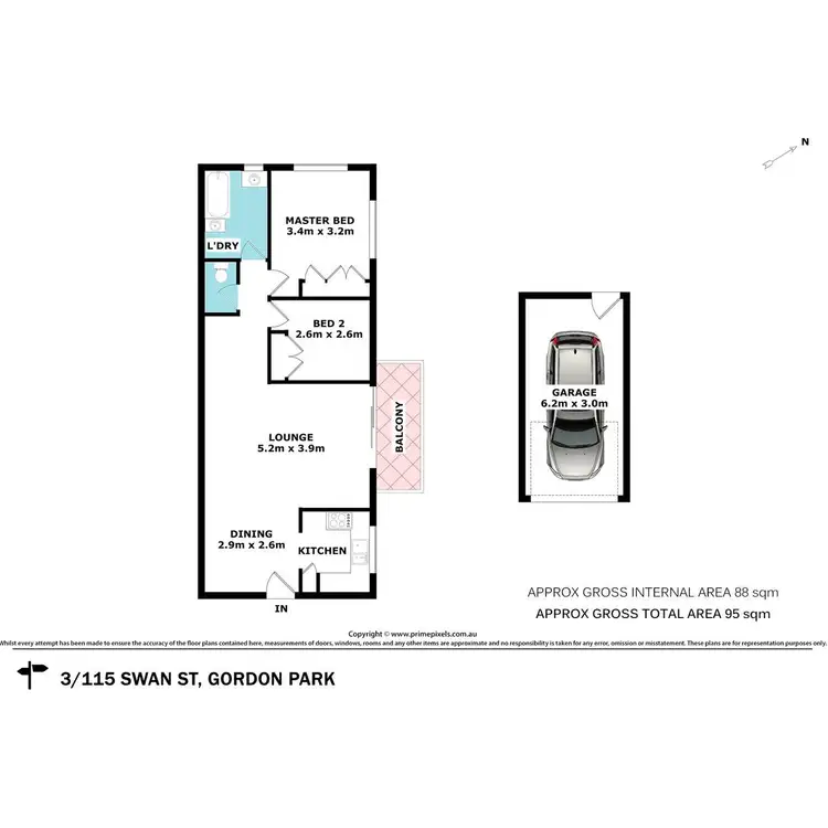Floorplan of Homely unit listing, 3/115 Swan Street, Gordon Park QLD 4031