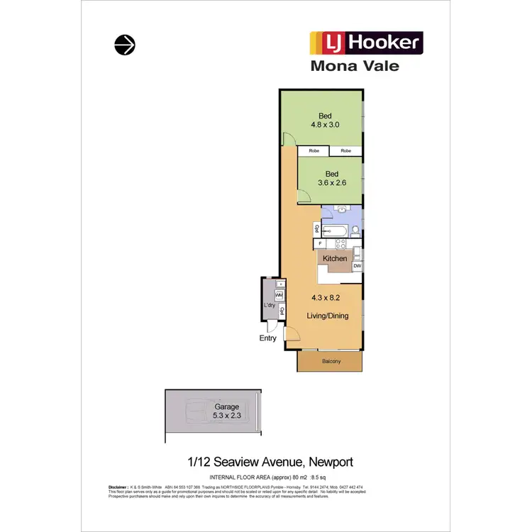 Floorplan of Homely apartment listing, 1/12 Seaview Avenue, Newport NSW 2106