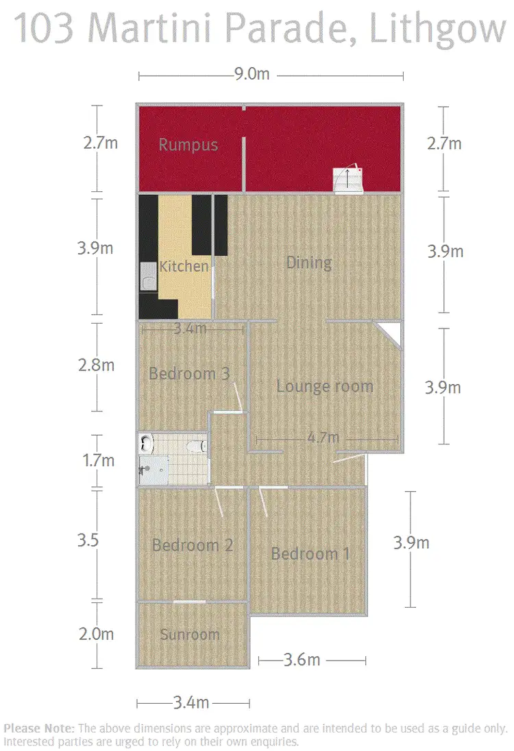 Floorplan of Homely house listing, 103 Martini Parade, Lithgow NSW 2790