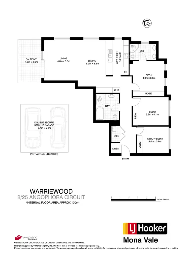 Floorplan of Homely unit listing, 8/25 Angophora Circuit, Warriewood NSW 2102