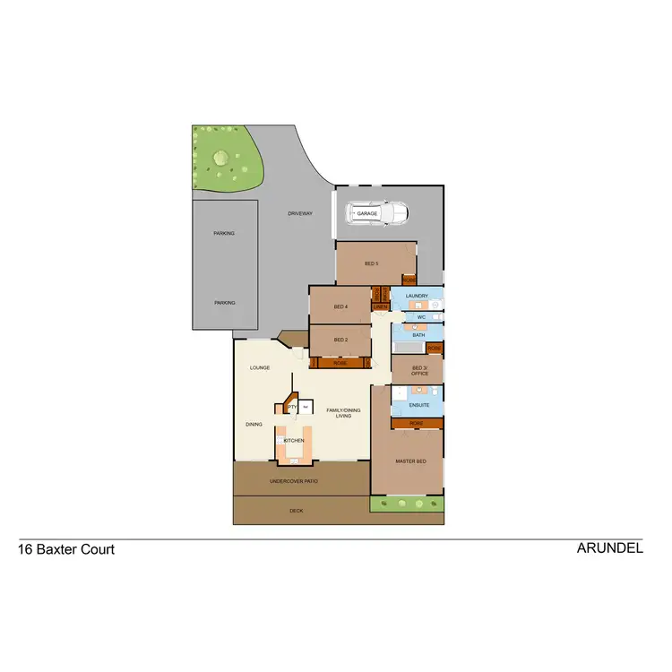 Floorplan of Homely house listing, 16 Baxter Court, Arundel QLD 4214