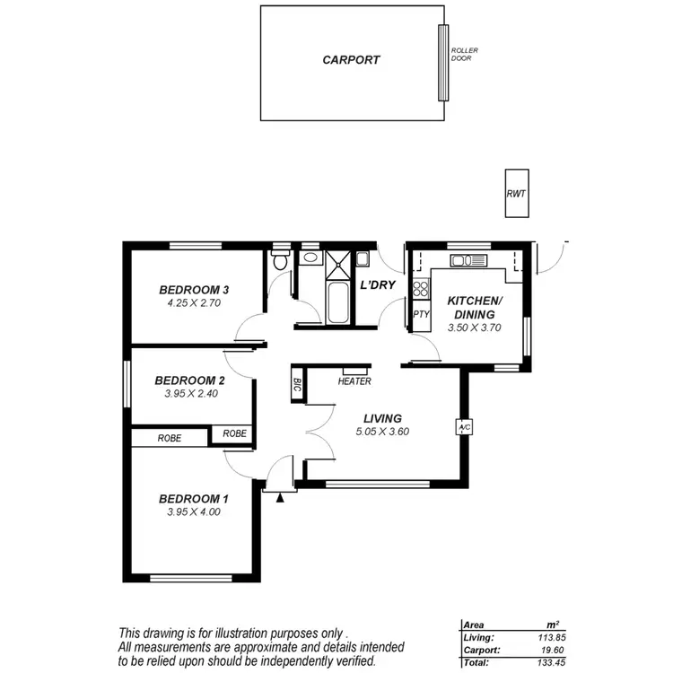 Floorplan of Homely house listing, 3 Maru Court, Para Hills SA 5096