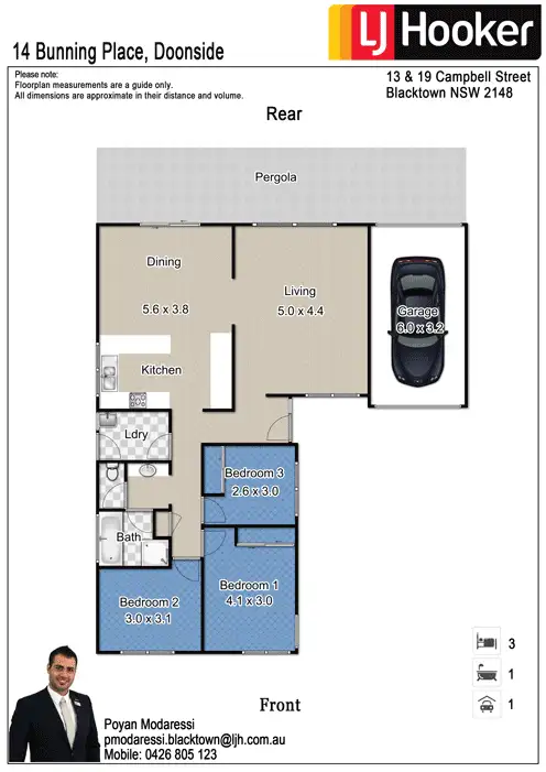 Floorplan of Homely house listing, 14 Bunning Place, Doonside NSW 2767