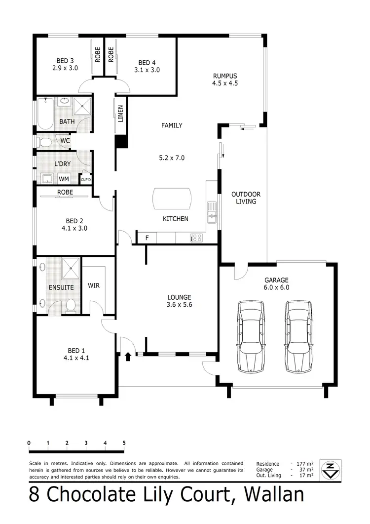 Floorplan of Homely house listing, 8 Chocolate Lily Court, Wallan VIC 3756